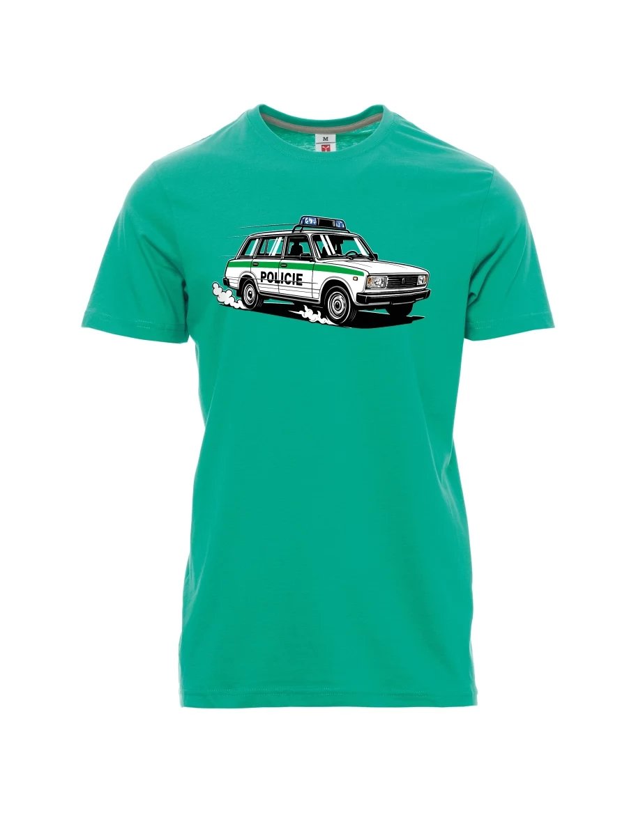 Maglia da uomo smeraldi Automobile VAZ 2104 POLIZIA