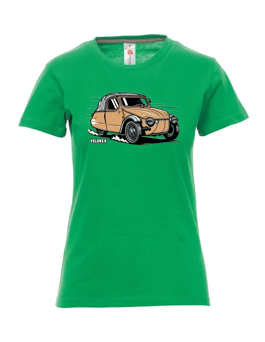 Maglia da donna verde Automobile Velorex
