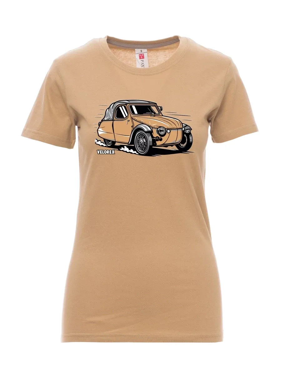 Maglia da donna marrone Automobile Velorex