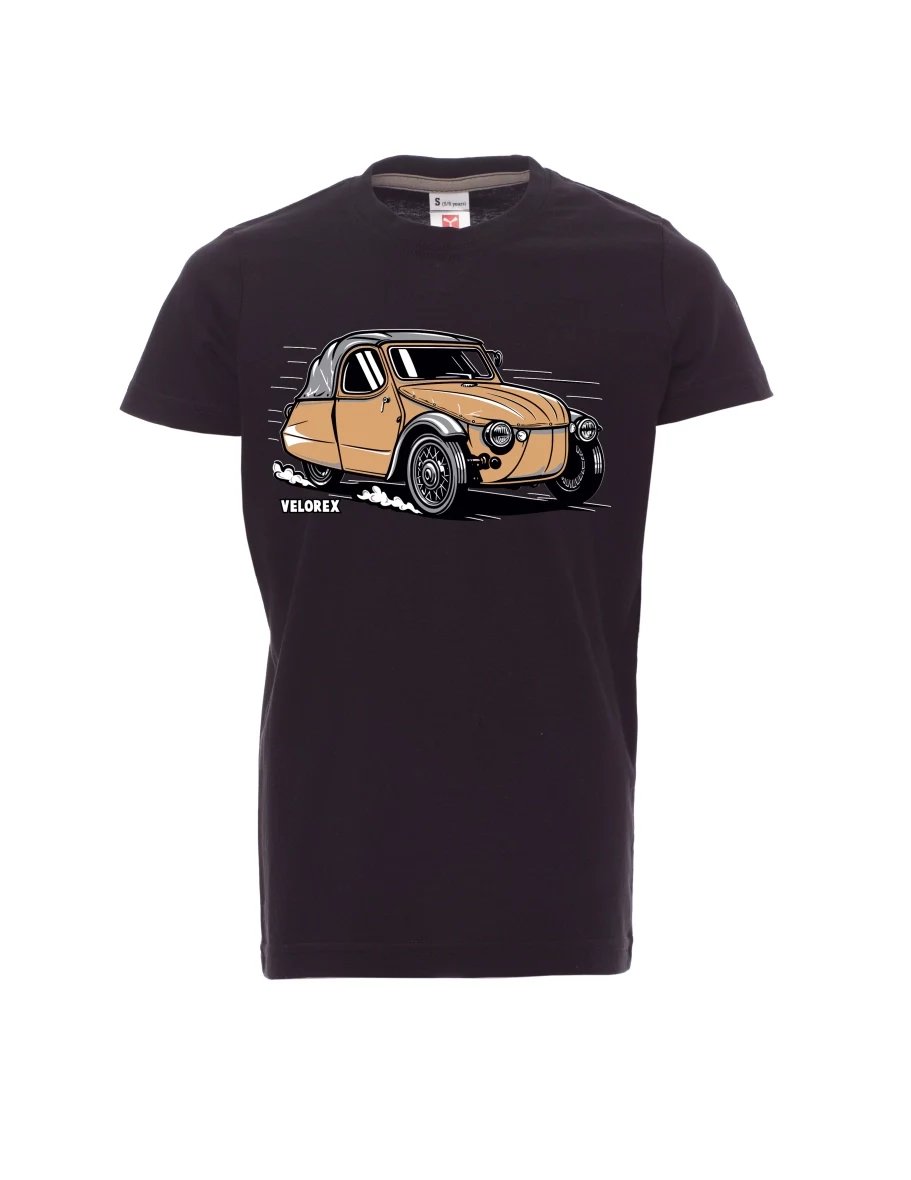 Maglia da bambino nera Automobile Velorex