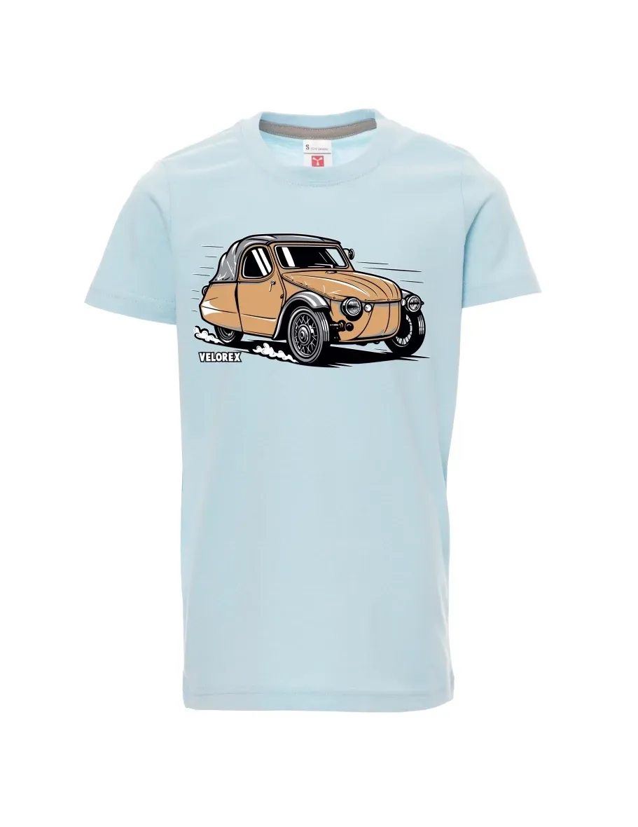 Maglia da bambino blu pallido Automobile Velorex