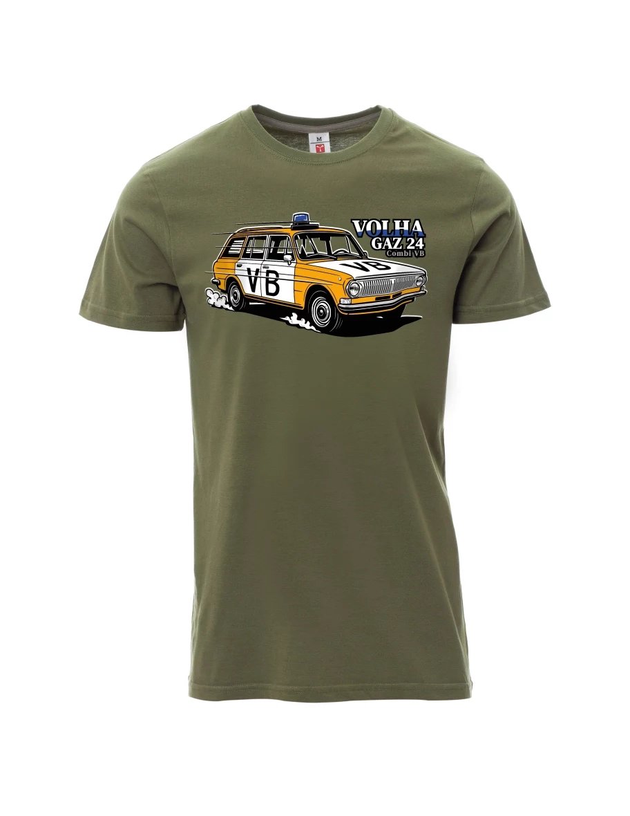 Maglia da uomo cachi Automobile Volga GAZ 24 VB