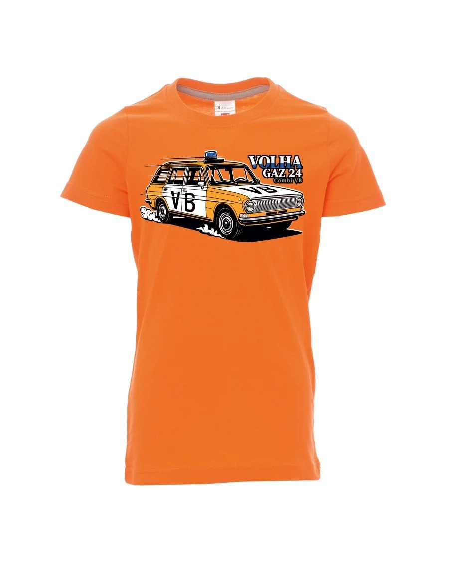 Maglia da bambino arancione Automobile Volga GAZ 24 VB