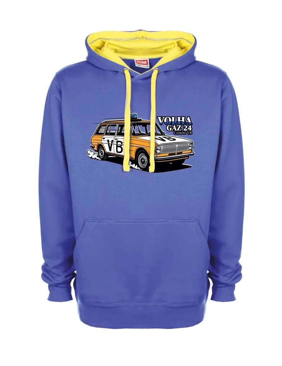 Felpa giallo-blu Automobile Volga GAZ 24 VB