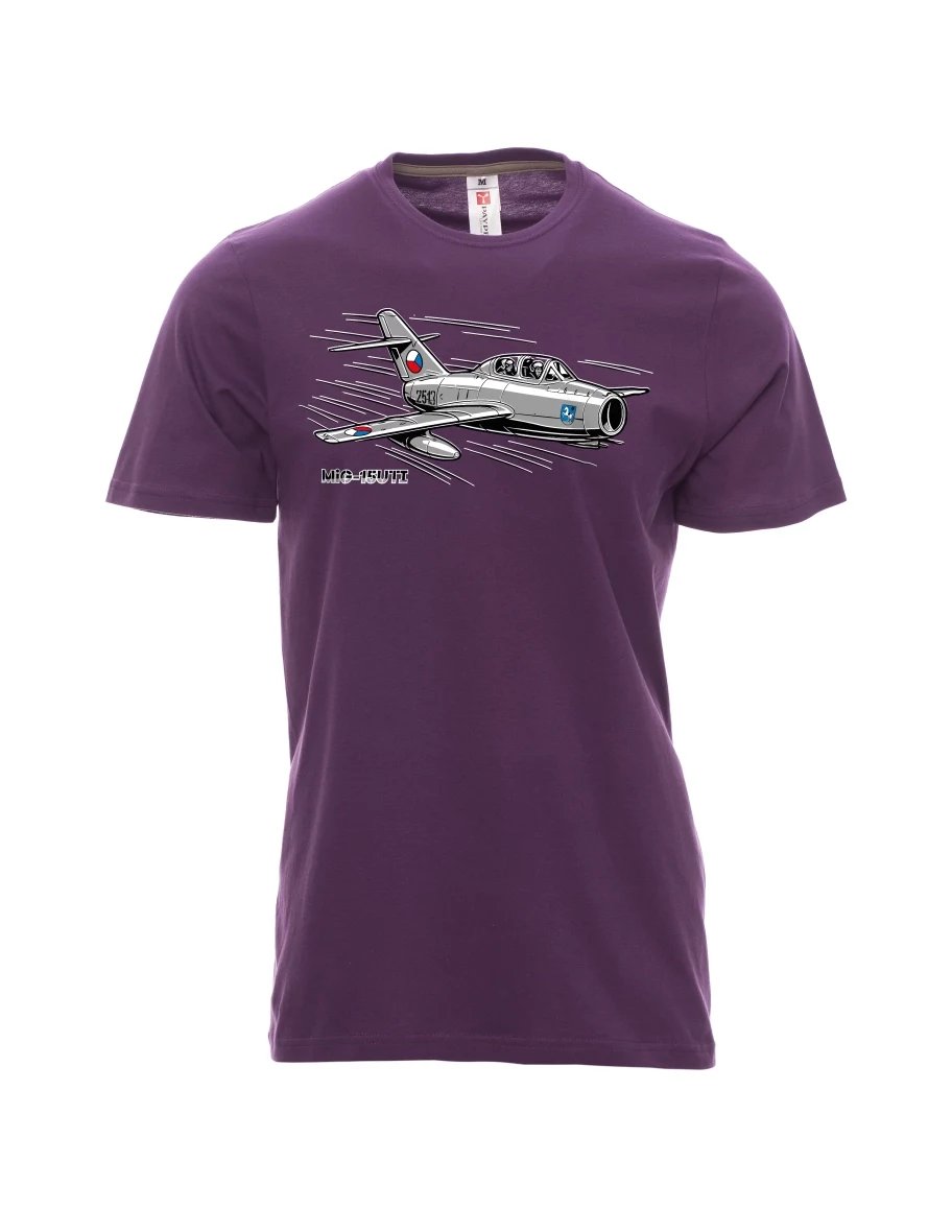Maglia da uomo viola Aereo MiG-15UTI
