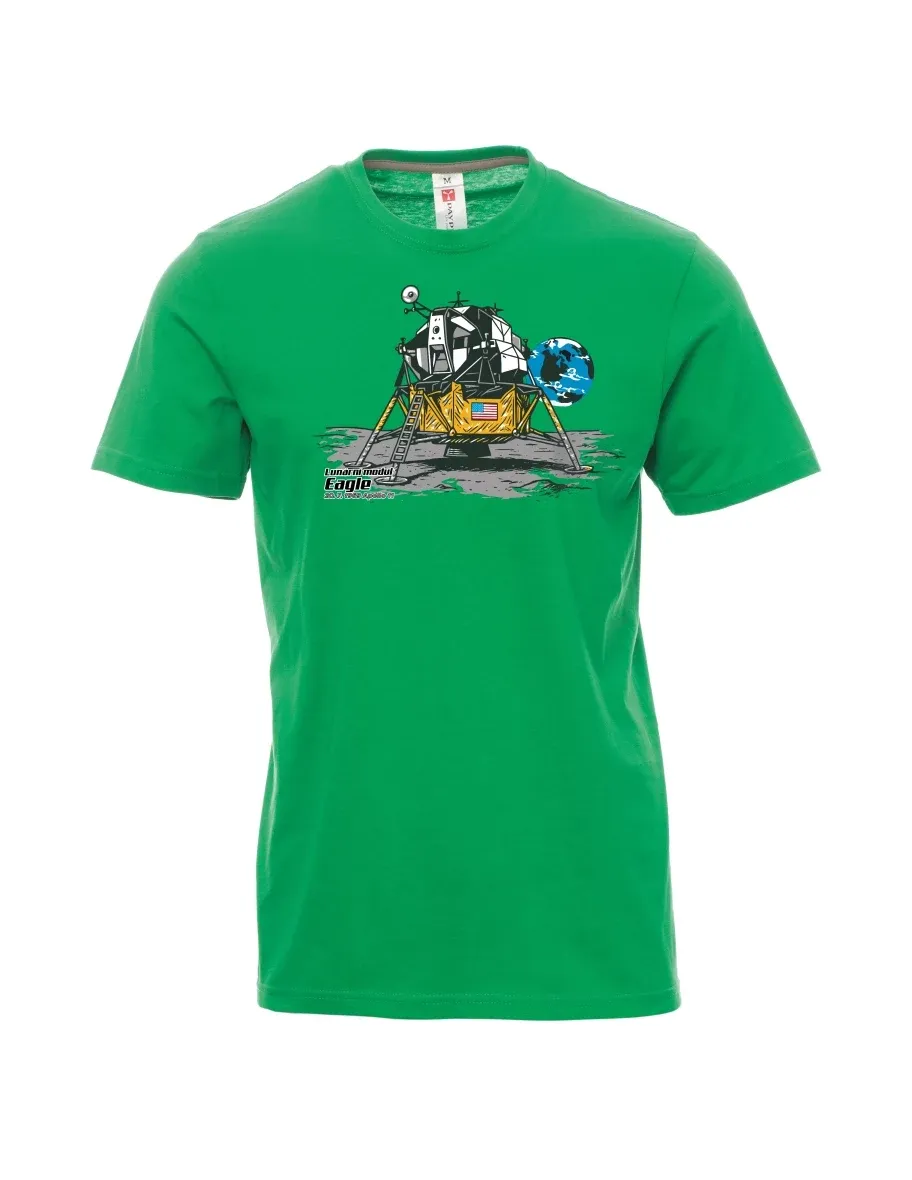 Maglia da uomo verde Modulo lunare Eagle