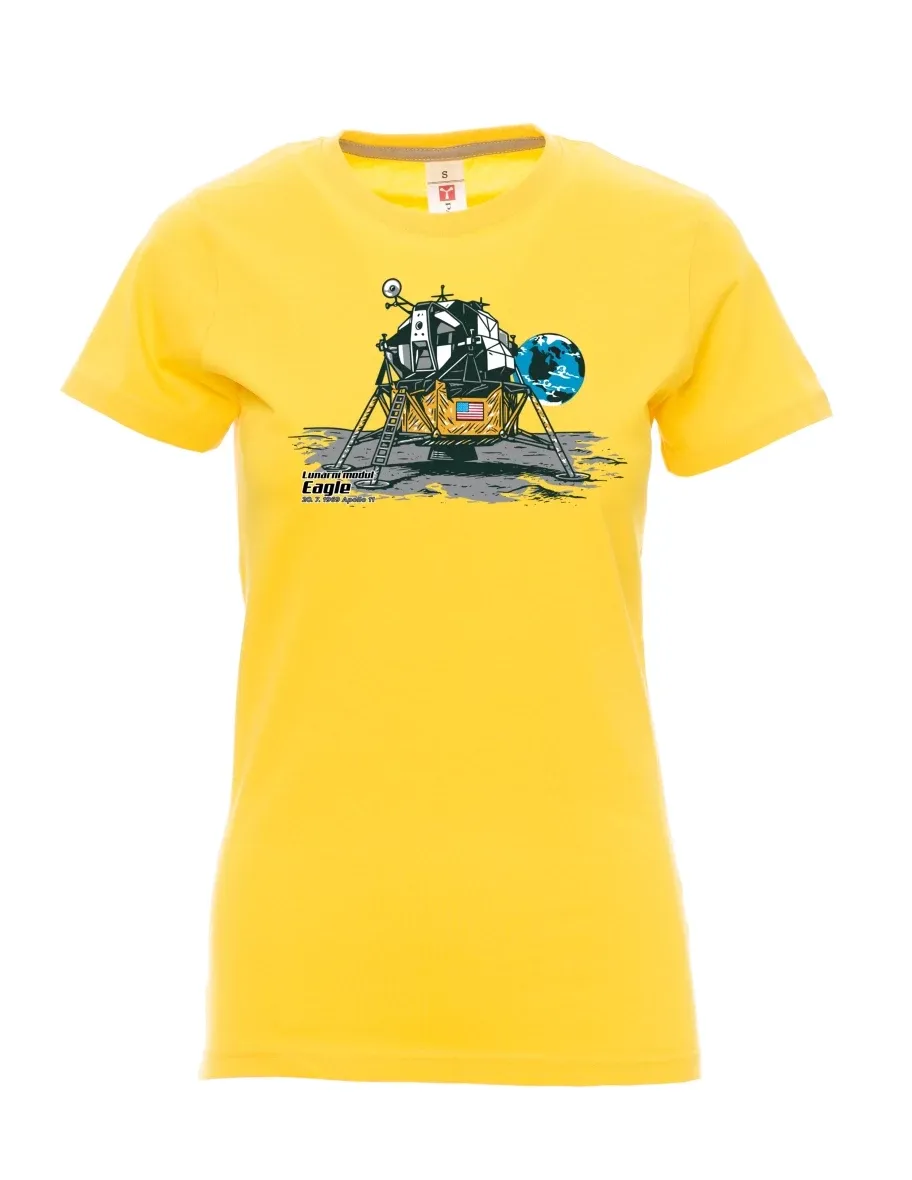 Maglia da donna gialla Modulo lunare Eagle