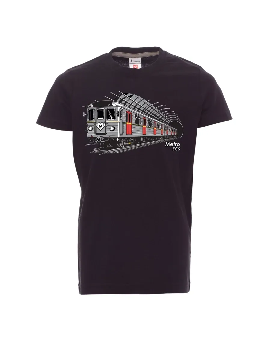 Maglia da bambino nera Metropolitana EČS