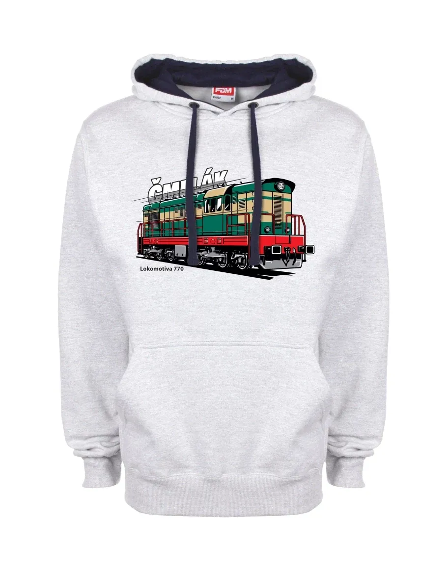 Felpa blu-grigio Locomotiva 770 “Čmelák”