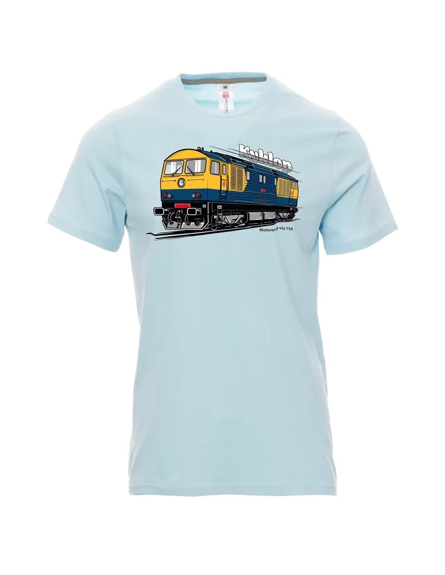 Maglia da uomo blu pallido Automotrice 759 “Kyklop”