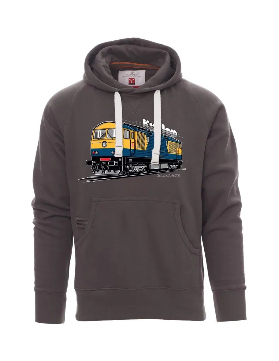 Felpa da uomo grigia Automotrice 759 “Kyklop”