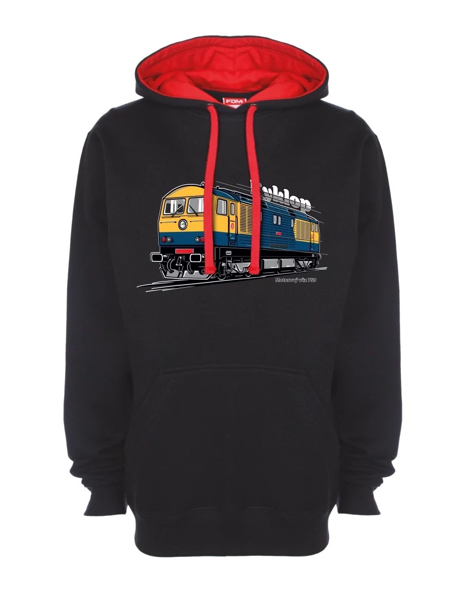 Felpa rosso-nera Automotrice 759 “Kyklop”