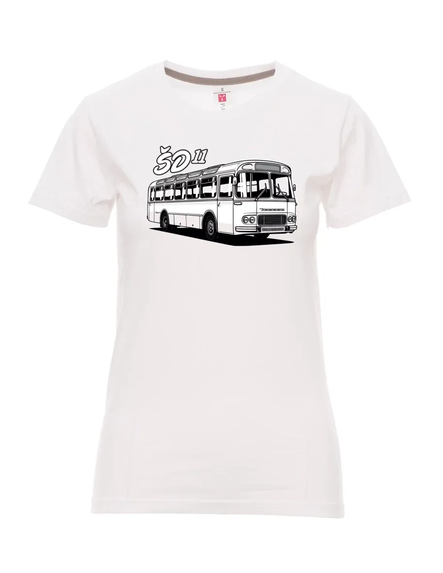 Maglia da donna bianca Autobus ŠD 11