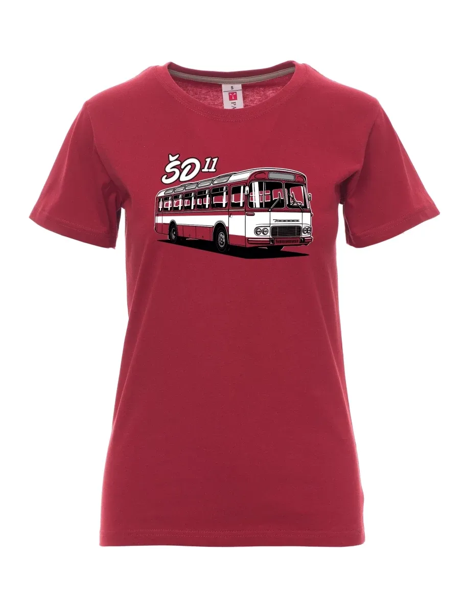 Maglia da donna colore bordeaux Autobus ŠD 11