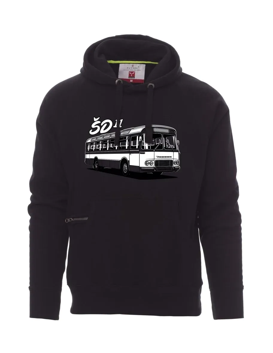 Felpa da uomo nera Autobus ŠD 11