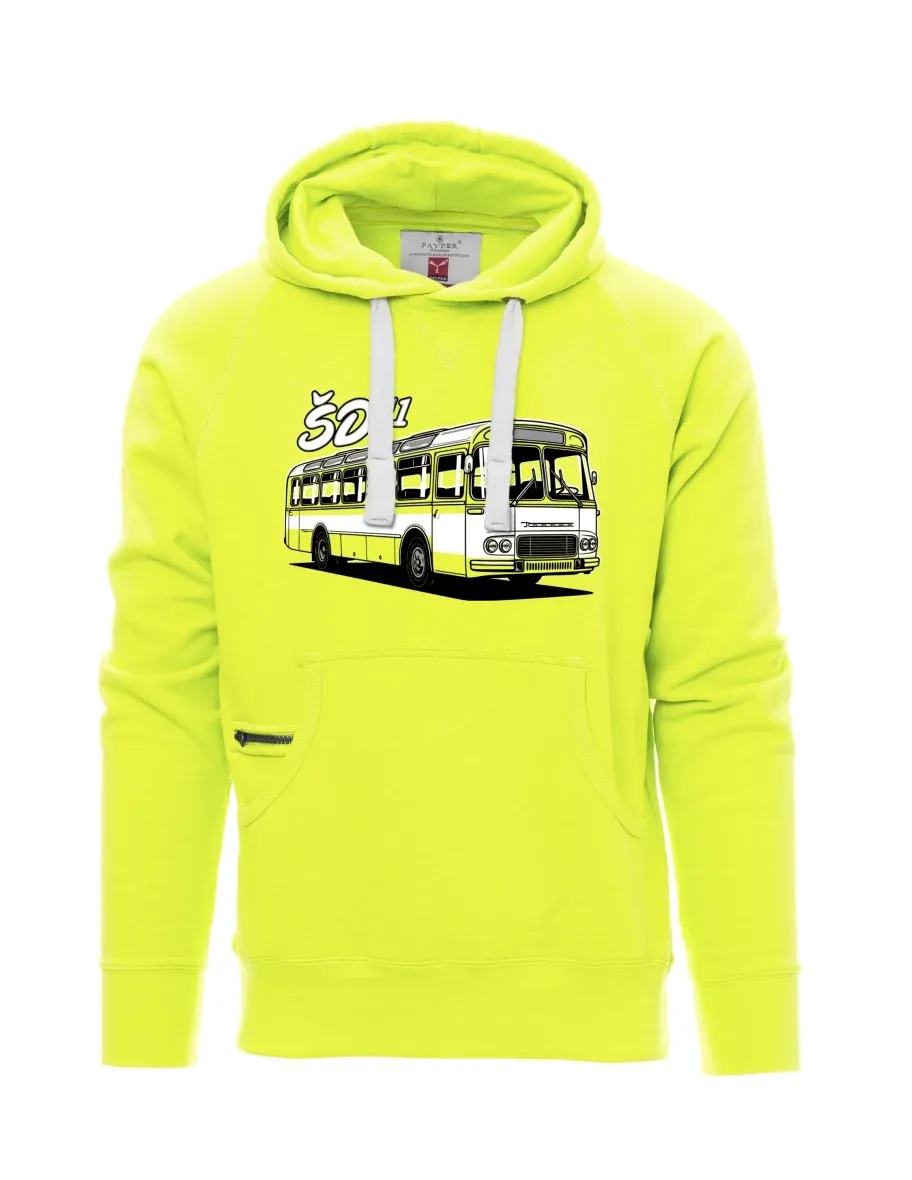 Felpa da uomo fluorescente Autobus ŠD 11