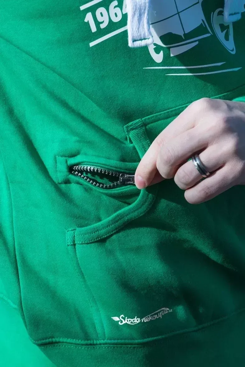 Felpa da uomo verde scuro Autobus ŠD 11