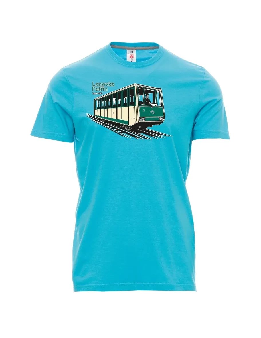 Maglia da uomo colore atollo Funicolare Petřín
