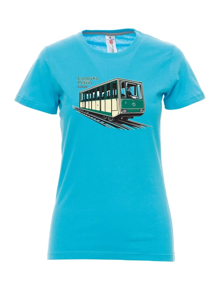 Maglia da donna colore attolo Funicolare Petřín