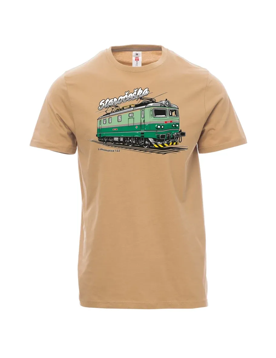 Maglia da uomo marrone Locomotiva 122 “Staročeška”