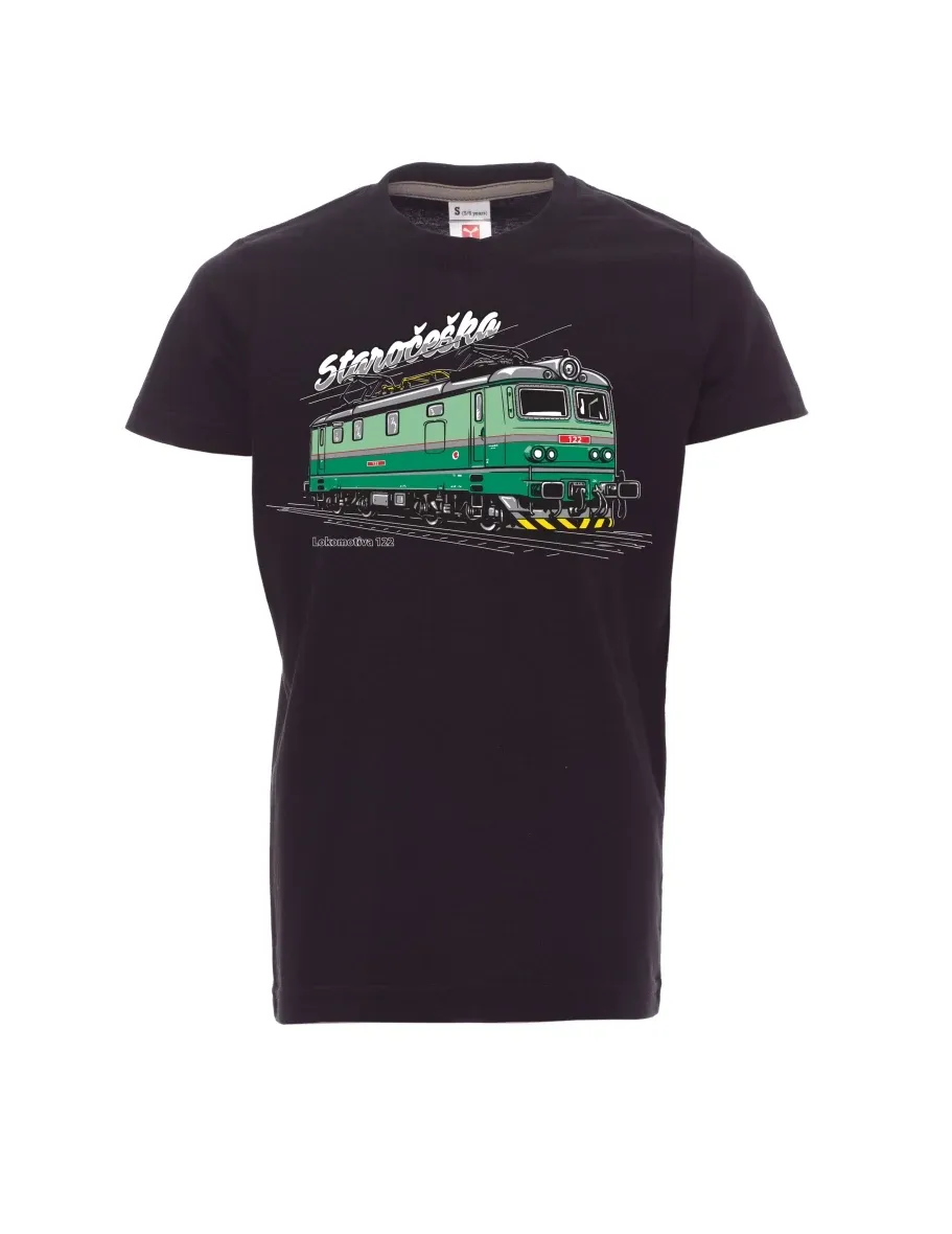 Maglia da bambino nera Locomotiva 122 “Staročeška”