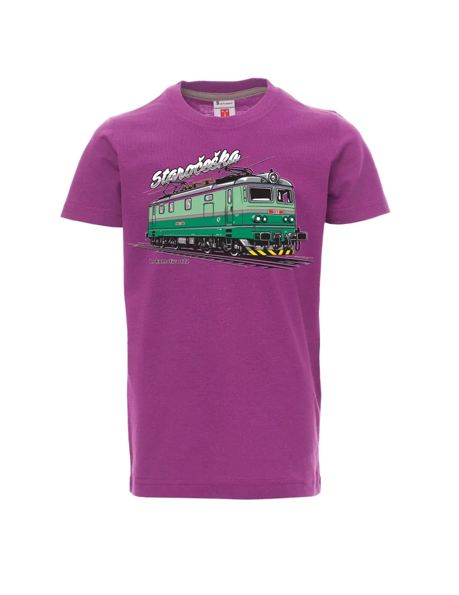 Maglia da bambino viola Locomotiva 122 “Staročeška”