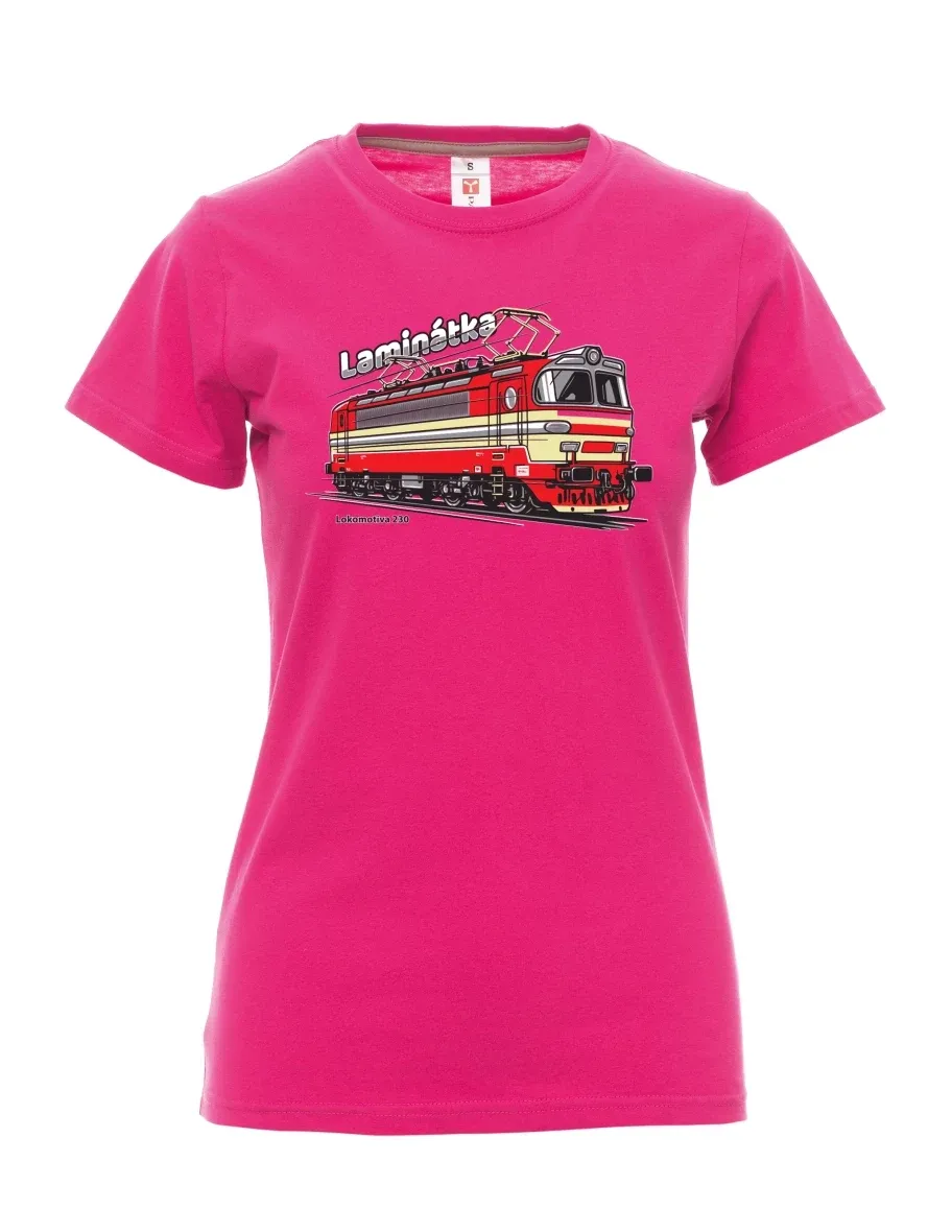 Maglia da donna rosa Locomotiva 230 “Laminátka”