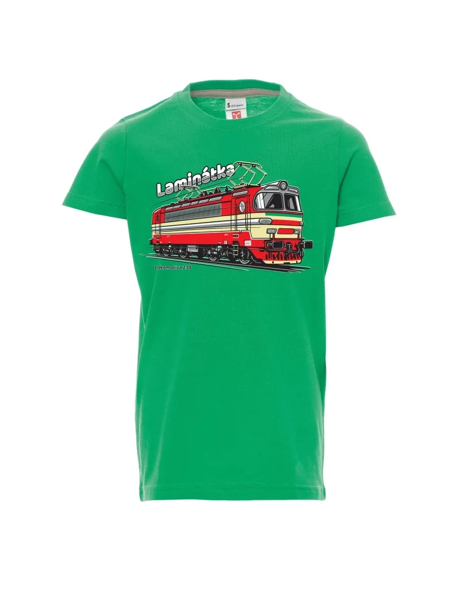 Maglia da bambino verde Locomotiva 230 “Laminátka”