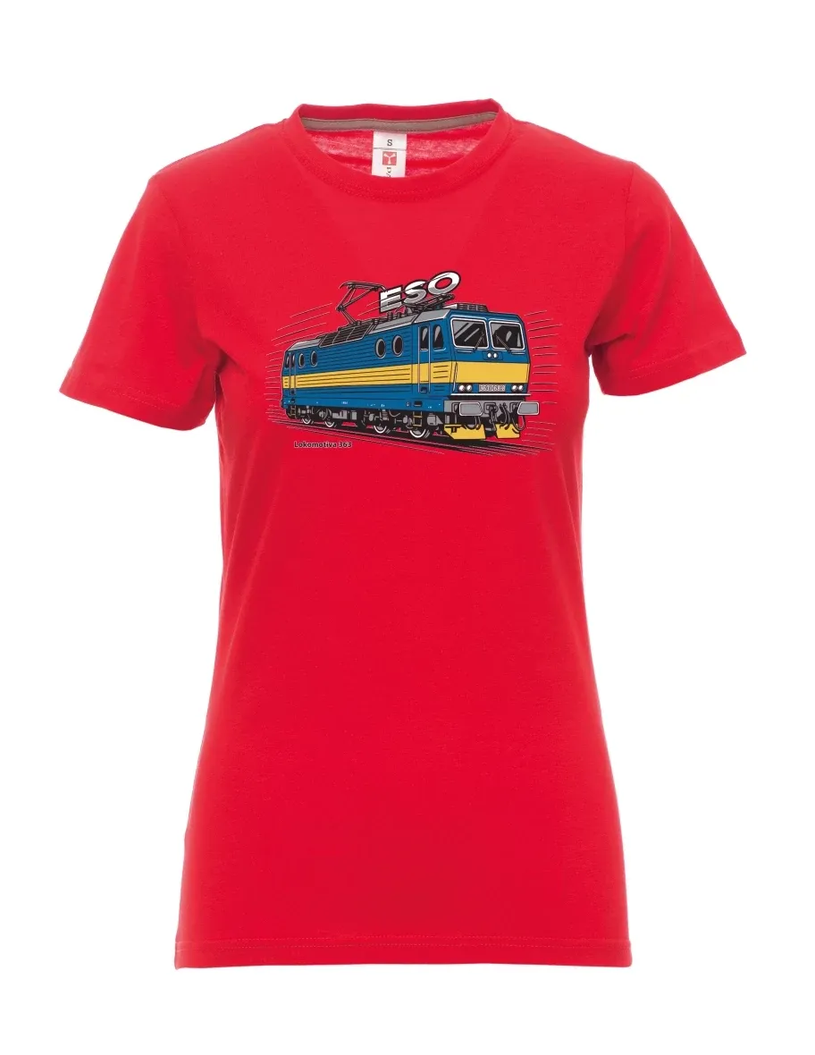 Maglia da donna rossa Locomotiva 363 “ESO”
