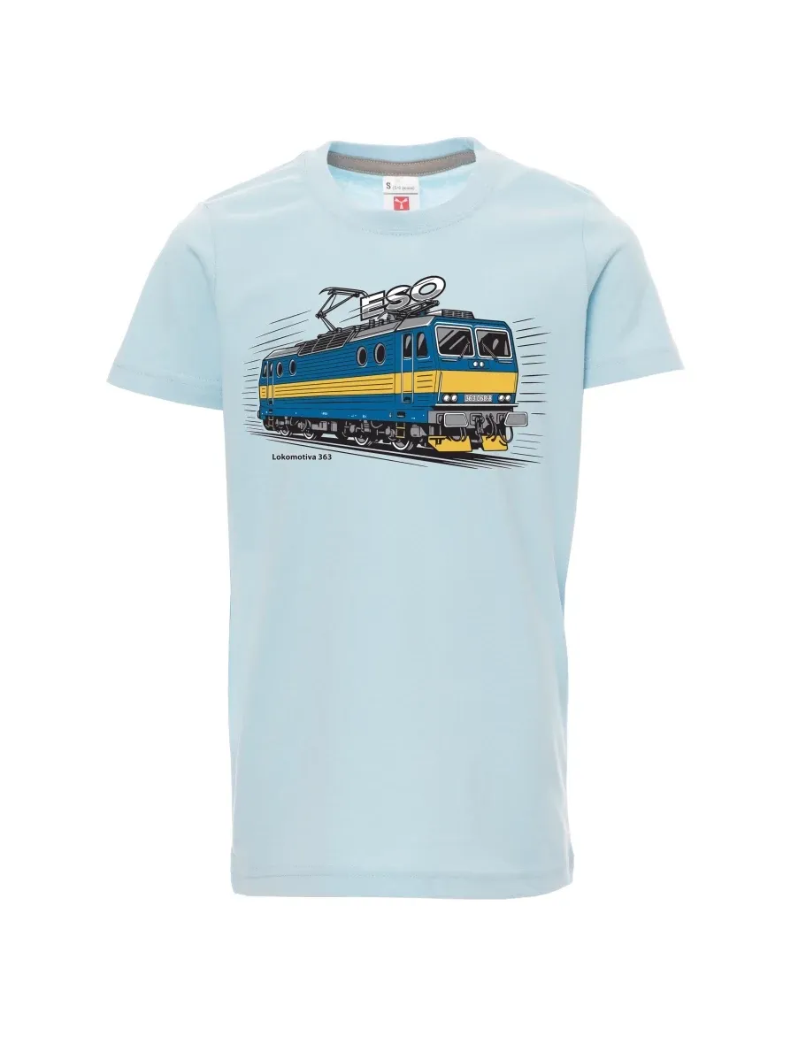 Maglia da bambino blu pallido Locomotiva 363 “ESO”