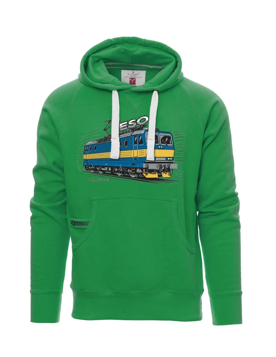 Felpa da uomo verde Locomotiva 363 “ESO”