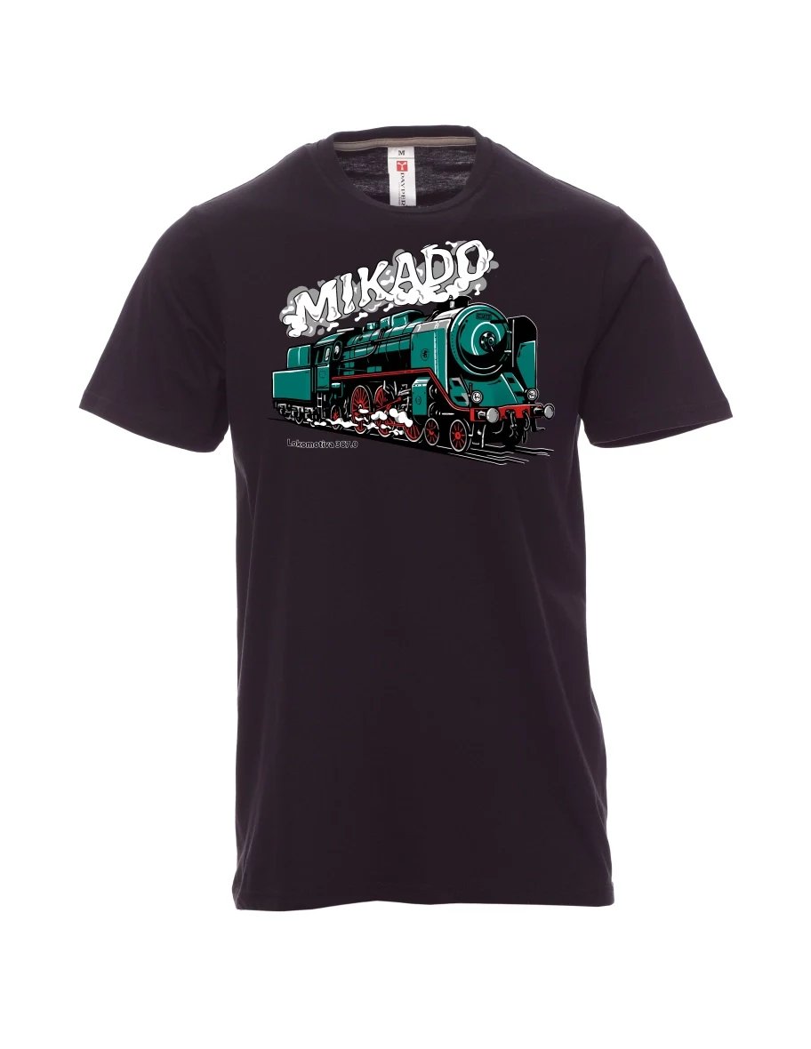 Maglia da uomo nera Locomotiva 387.0 “MIKADO”