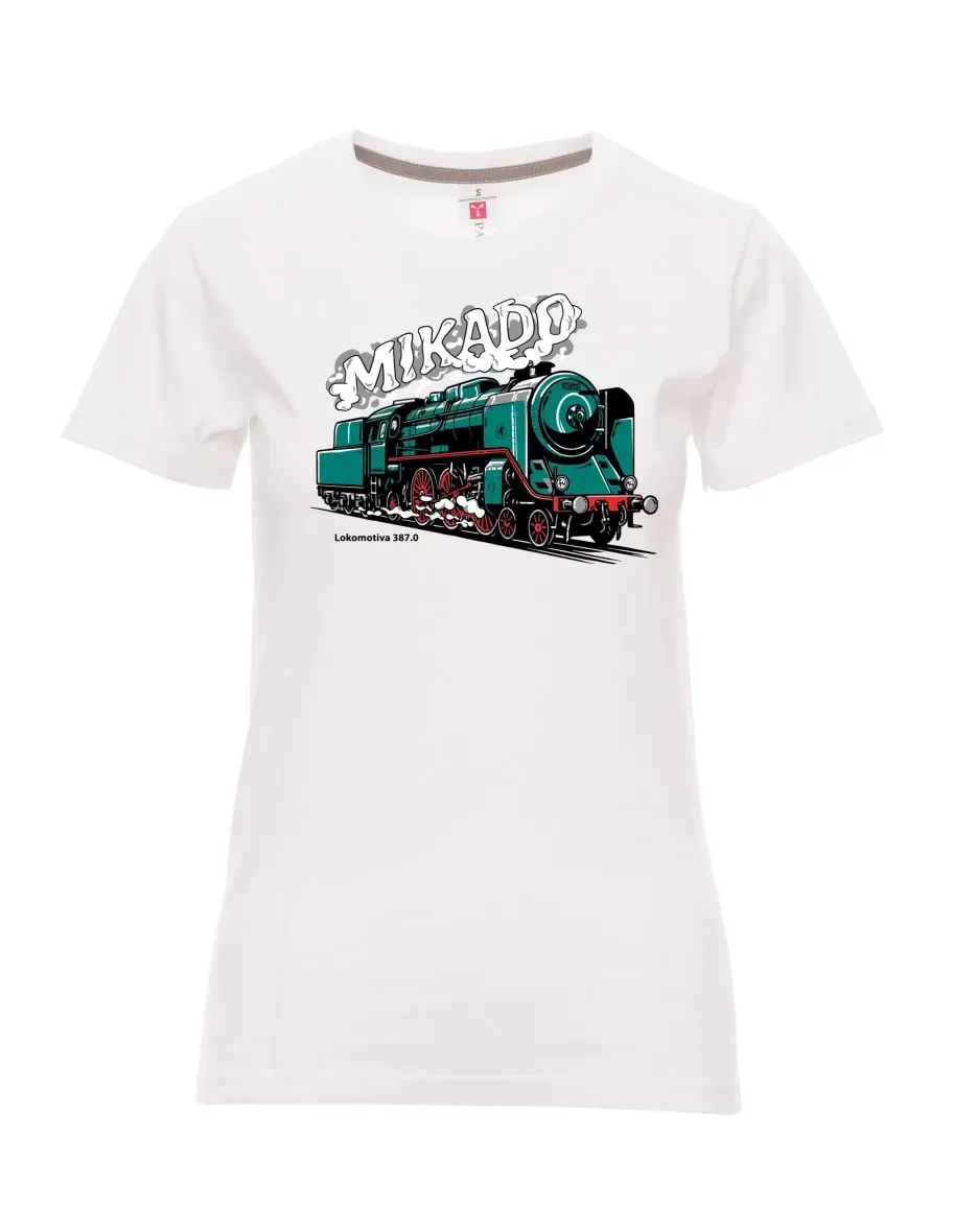 Maglia da donna bianca Locomotiva 387.0 “MIKADO”