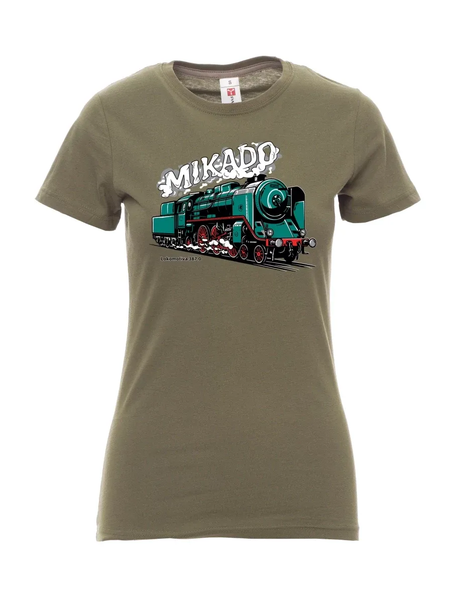 Maglia da donna cachi Locomotiva 387.0 “MIKADO”