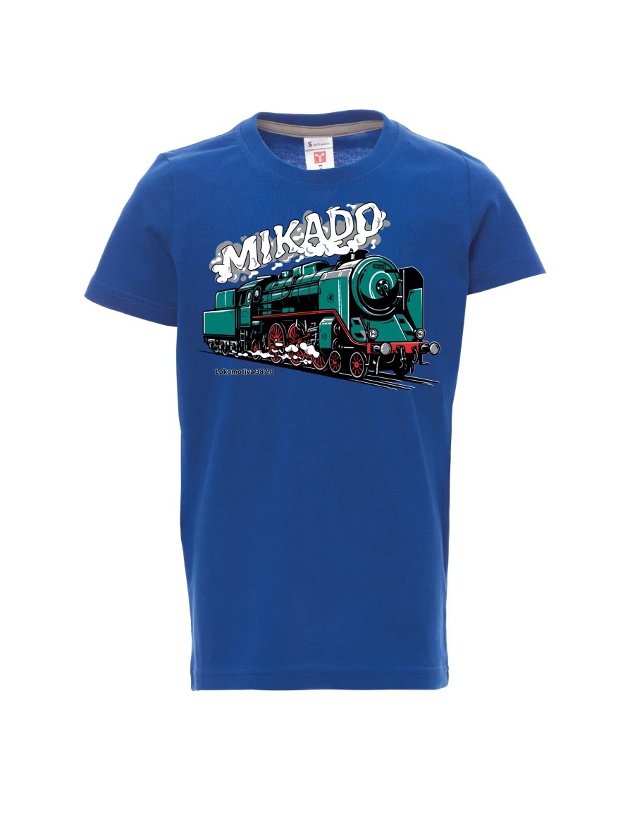 Maglia da bambino blu Locomotiva 387.0 “MIKADO”