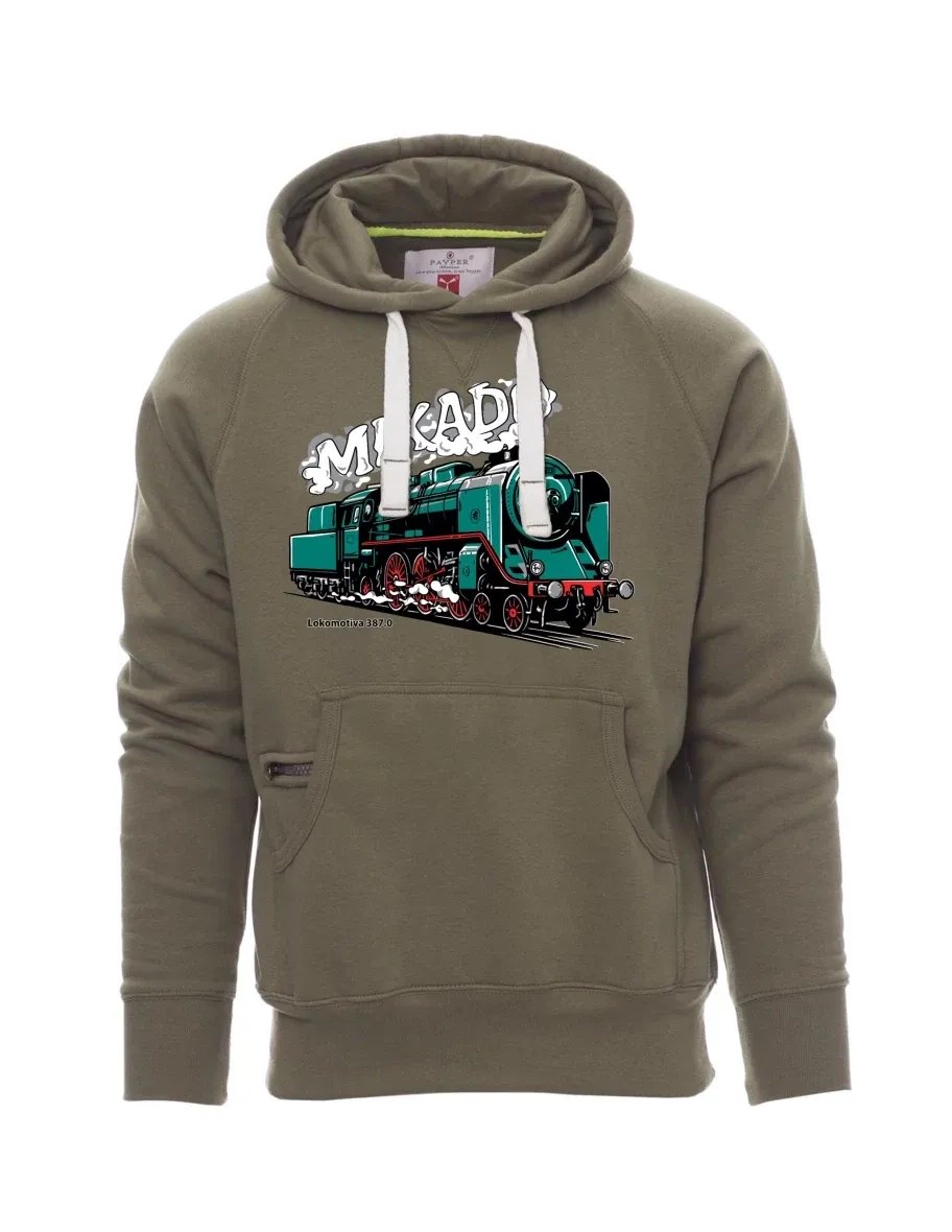 Felpa da uomo cachi Locomotiva 387.0 “MIKADO”