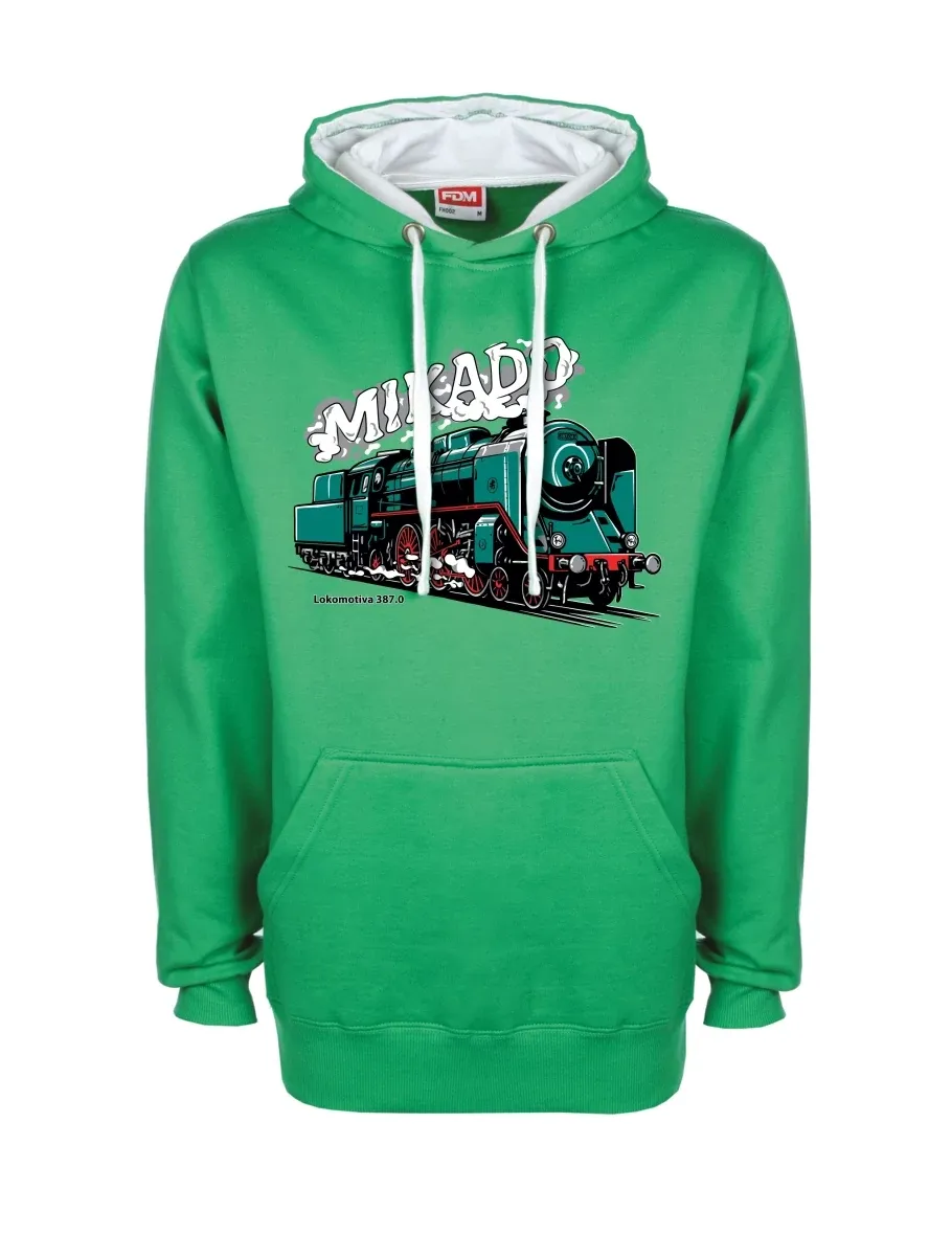 Felpa bianco-verde Locomotiva 387.0 “MIKADO”