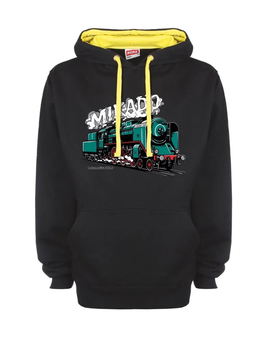 Felpa giallo-nera con Locomotiva 387.0 “MIKADO”
