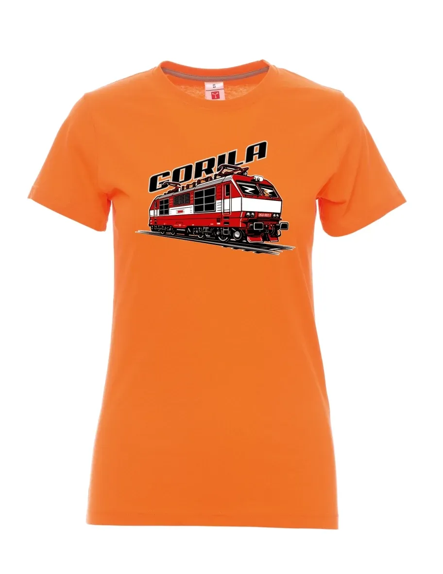 Maglia da donna arancione Locomotiva 350 “Gorila”