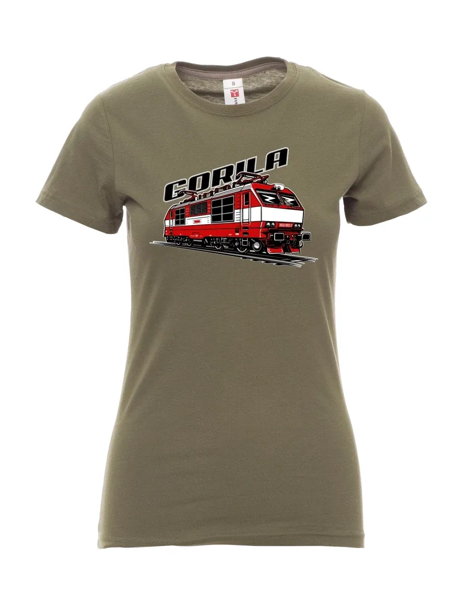 Maglia da donna cachi Locomotiva 350 “Gorila”