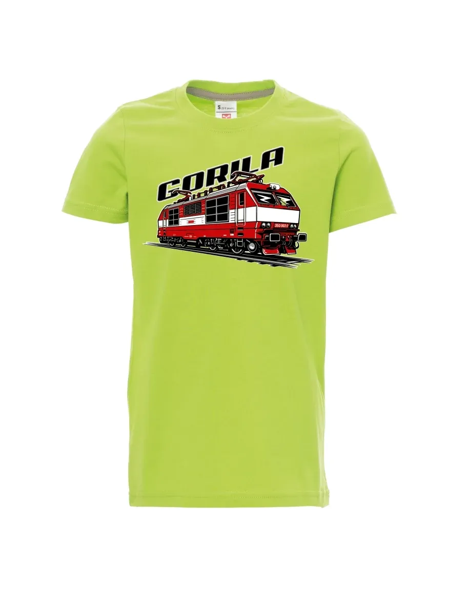 Maglia da bambino verde chiaro Locomotiva 350 “Gorila”