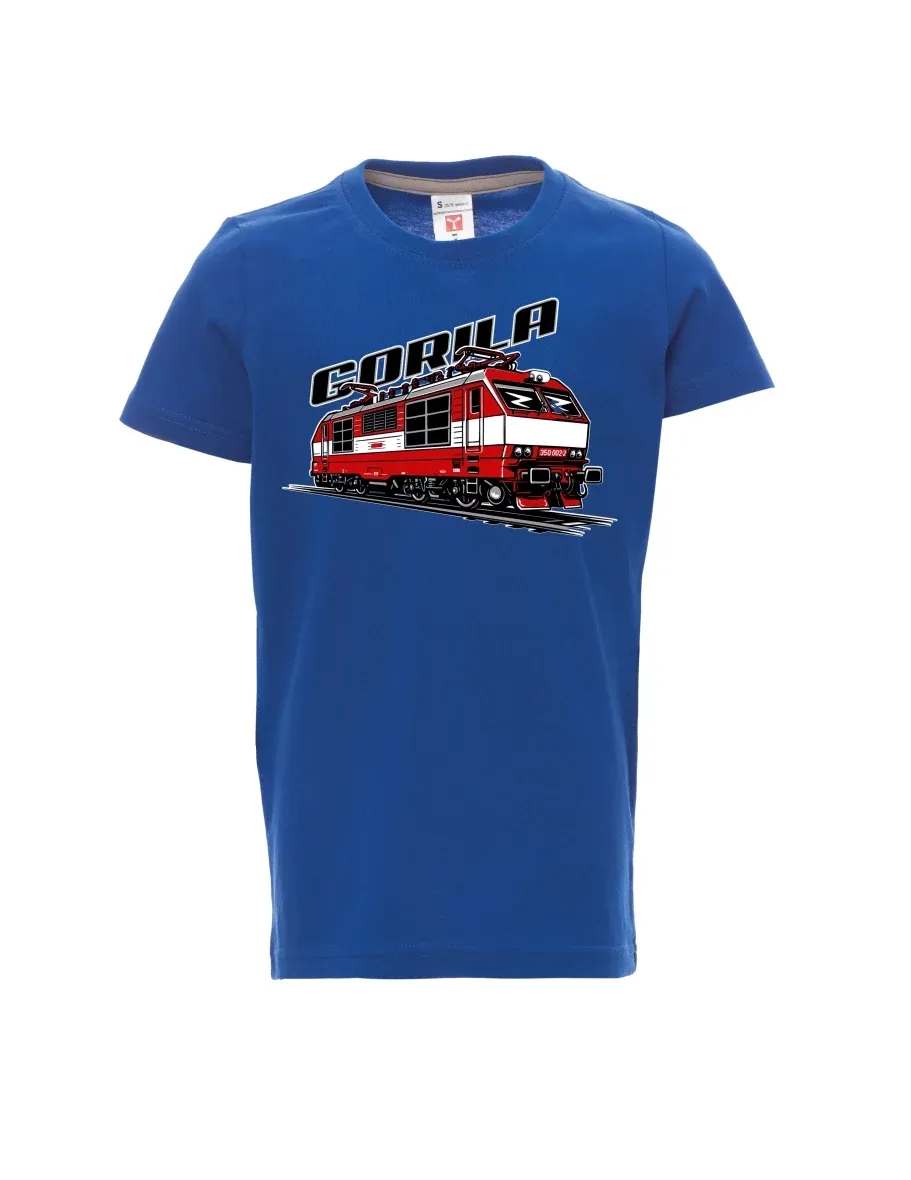 Maglia da bambino blu Locomotiva 350 “Gorila”