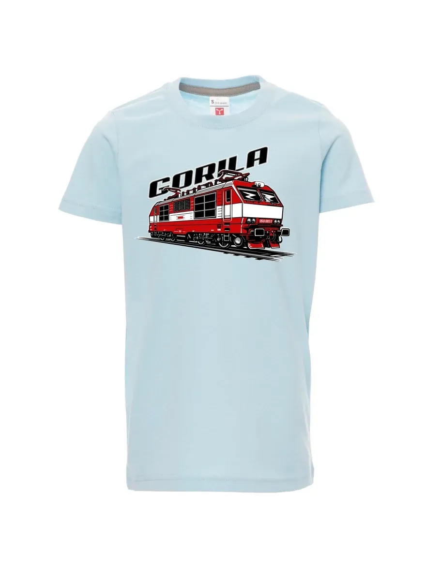 Maglia da bambino blu pallido Locomotiva 350 “Gorila”