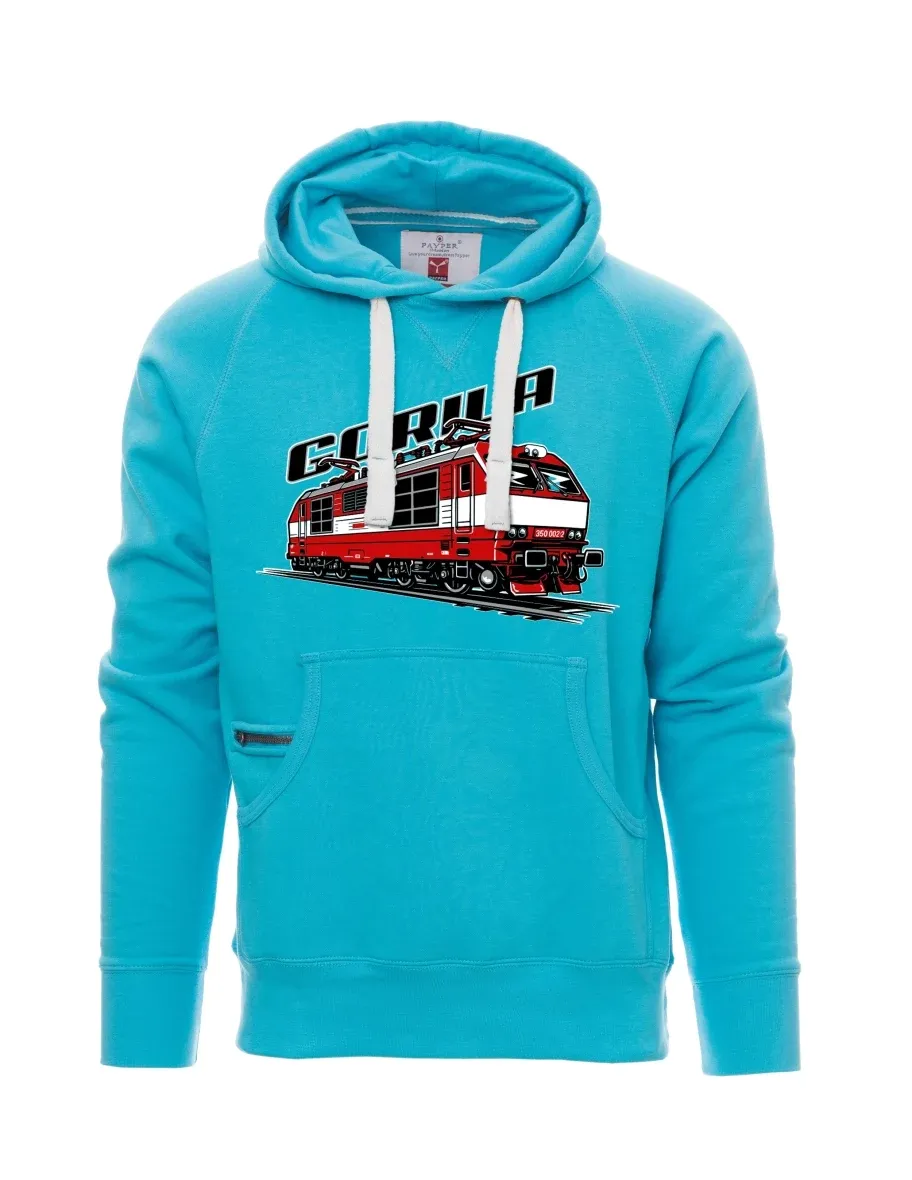 Felpa da uomo blu chiaro Locomotiva 350 “Gorila”