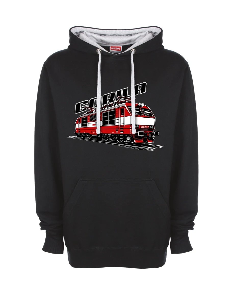 Felpa grigio-nera Locomotiva 350 “Gorila”