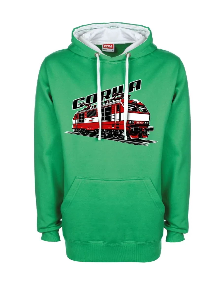 Felpa bianco-verde Locomotiva 350 “Gorila”