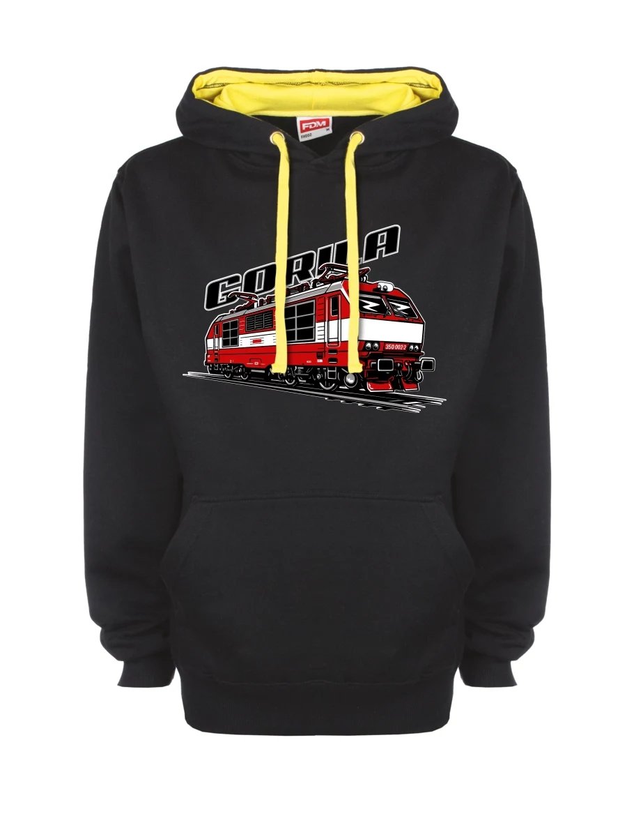 Felpa giallo-nera con Locomotiva 350 “Gorila”