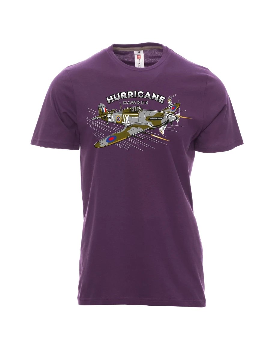Maglia da uomo viola Aereo Hurricane Hawker