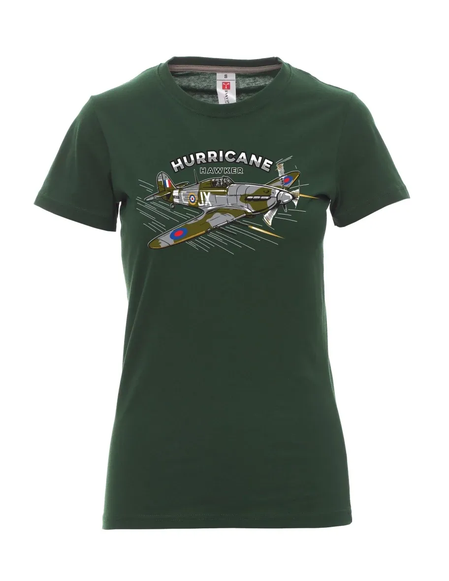 Maglia da donna verde scuro Aereo Hurricane Hawker
