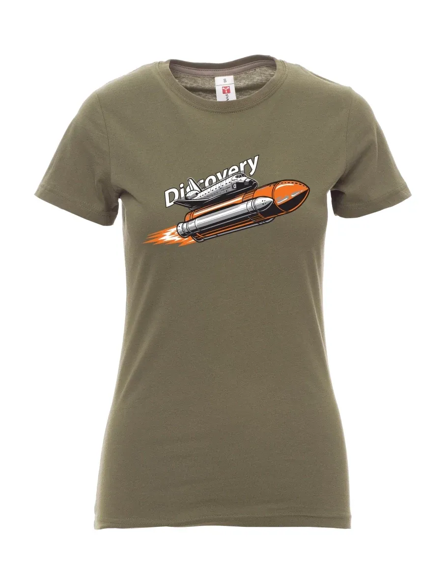 Maglia da donna cachi Space Shuttle Discovery